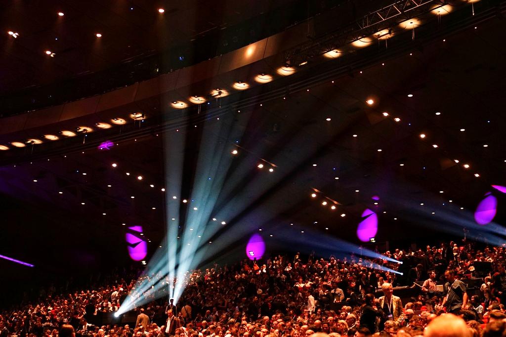 Audience enjoying a live performance at a theater